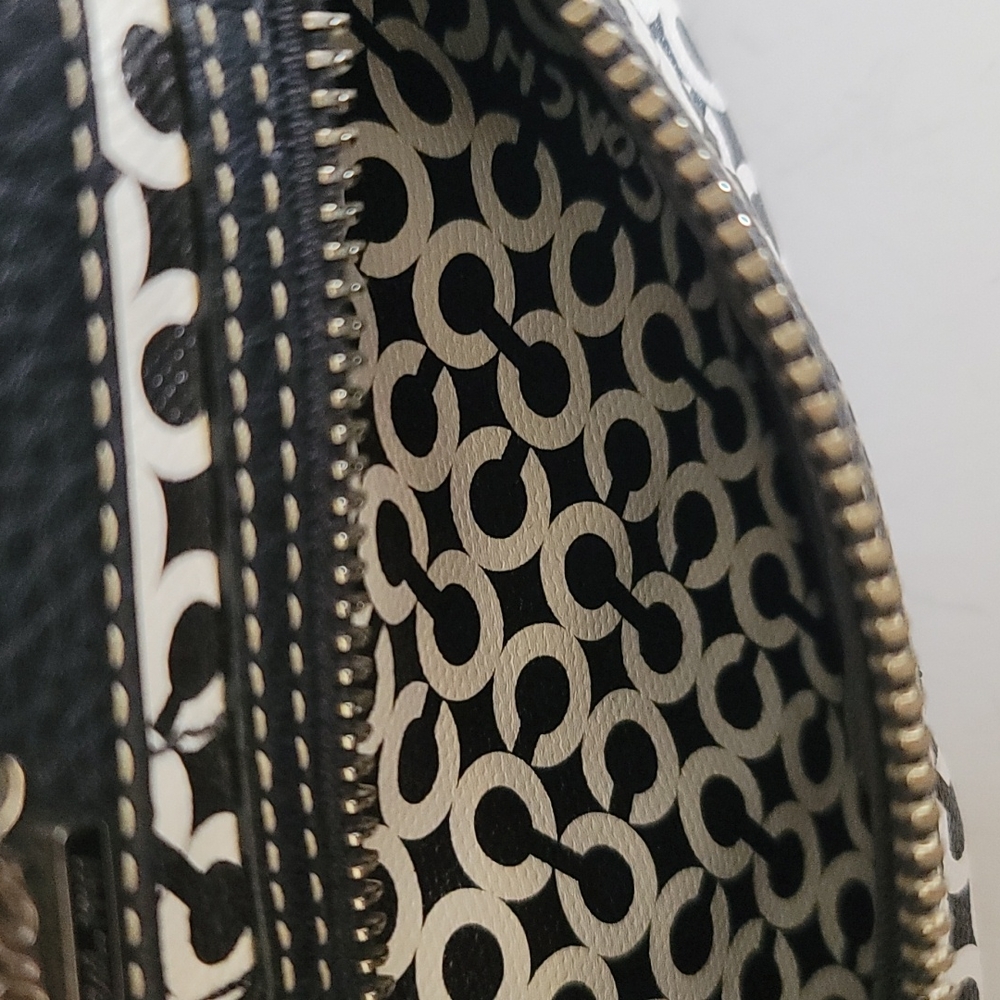 Rare! Coach Limited Edition Monogram C Clutch Wristlet Leather Canvas - Picture 5 of 13
